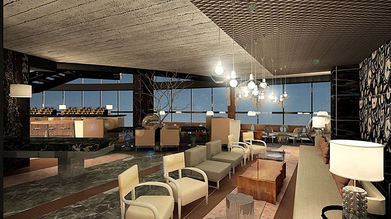 Hotel Las Americas Golden Tower Panama Eksteriør billede The interior of the lounge