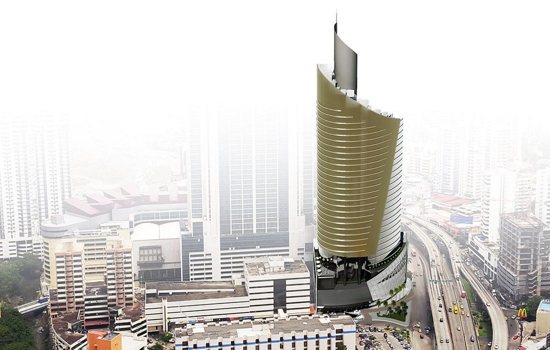 Hotel Las Americas Golden Tower Panama Eksteriør billede The proposed tower