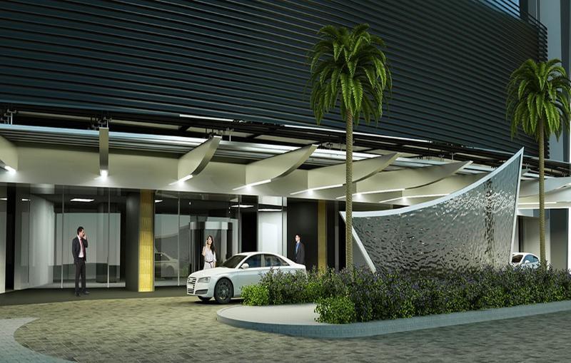 Hotel Las Americas Golden Tower Panama Eksteriør billede The entrance of the hotel